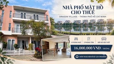 Nhà phố mặt hồ dragon village q9 – full nội thất — ảnh 1