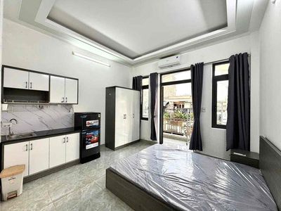 Studio ban công - full nội thất ngay cpvm quang trung — ảnh 1