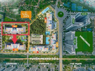 Chung cư 2PN Sola Park, Vinhomes Smart City Tây Mỗ, 3.6 tỷ — ảnh 1