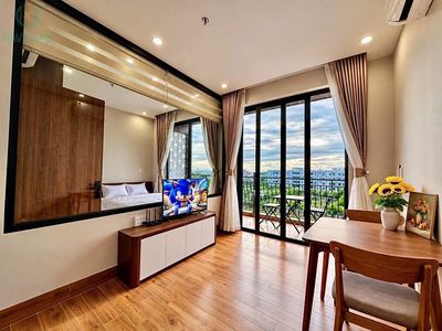 Căn hộ 1pn mới 100% full nội thất – 2 ban công siêu rộng | fpt city — ảnh 1