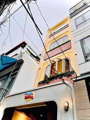 Xây mới - 4 tầng - 4pn, sân thượng - 43m2 - hẻm taxi - phạm văn chiêu — ảnh 1