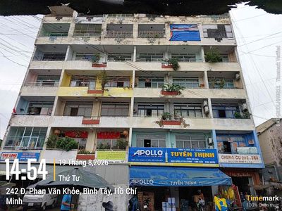 Giảm 200 triệu - Bán nhanh CC Phan Văn Khỏe thang máy, có sổ, giá 2 tỷ — ảnh 1