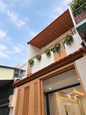 2 tầng BTCT,38m2,2PN,hẻm thông oto,SHR,tặng full nt — ảnh 1