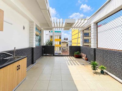 Cho thuê căn hộ 1pn tách bếp - ban công siêu rộng ngay lbb - đầm sennn — ảnh 1
