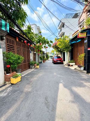 Hẻm ô tô quay đầu thẳng 1 trục Lê Đức Thọ gần chợ An Nhơn - 4 TẦNG — ảnh 1