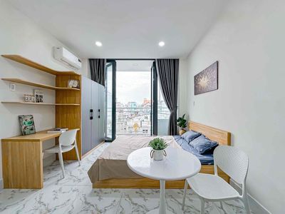 Căn hộ mới 100% ban công 38m2 máy giặt riêng ngay Trường Sa giáp Q1,3 — ảnh 1