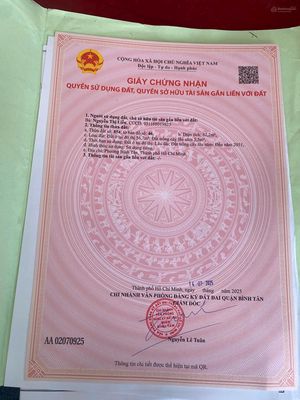 Cần tiền bán gấp nền đất hxh bình thành gần cc green town — ảnh 1