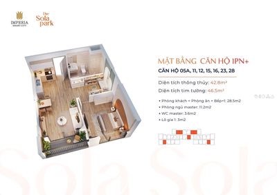 Bán căn hộ Sola Park, 3PN view đẹp, giá 4.8 tỷ — ảnh 1