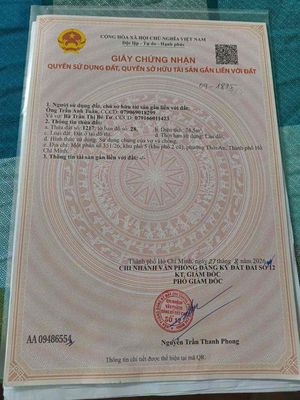 Đất thổ cư Q12 chính chủ — ảnh 1