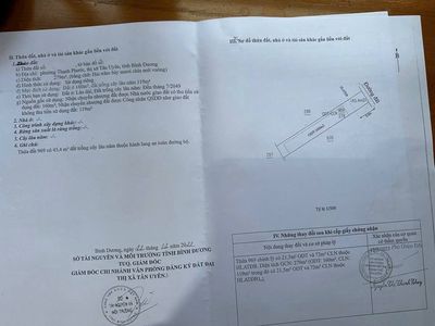 Bán đất 279m2 thổ cư, đường nhựa, Bình Dương — ảnh 1