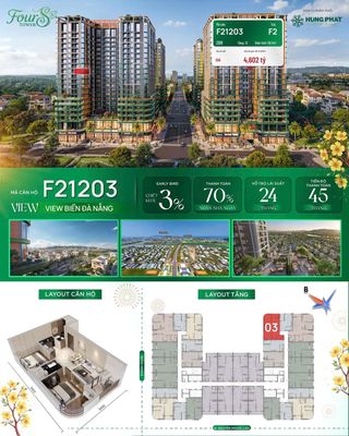 Căn góc 2pn hưởng trọn 3 tầm view pháo hoa + sông + biển - chỉ 3,8 tỷ — ảnh 1