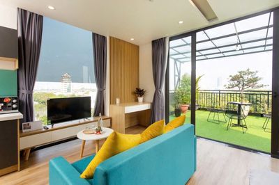 Cho thuê căn hộ sân vườn tầng thượng, ngắm cầu Rồng, Sơn Trà — ảnh 1