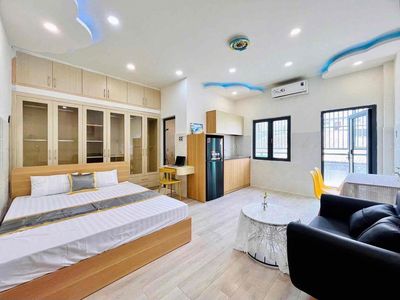 Cho thuê chung cư mini 40m2 ban công full nội thất gần Bình Thạnh, Q1 — ảnh 1